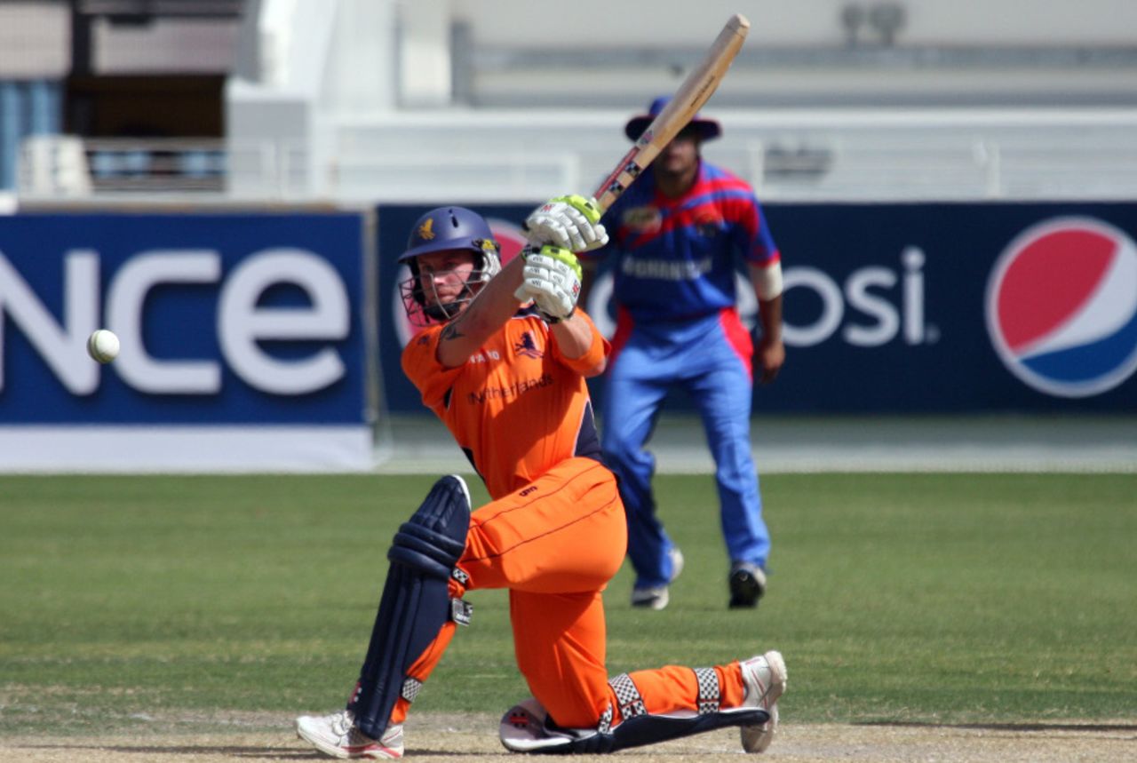 Alexei Kervezee top-scored for Netherlands in their defeat against Afghanistan, Afghanistan v Netherlands, ICC World Twenty20 Qualifiers, Dubai, March 14, 2012