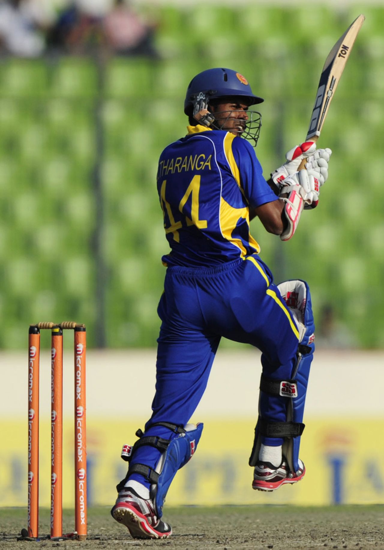 Upul Tharanga turns the ball away on the leg side, Pakistan v Sri Lanka, Asia Cup, Mirpur, March 15, 2012