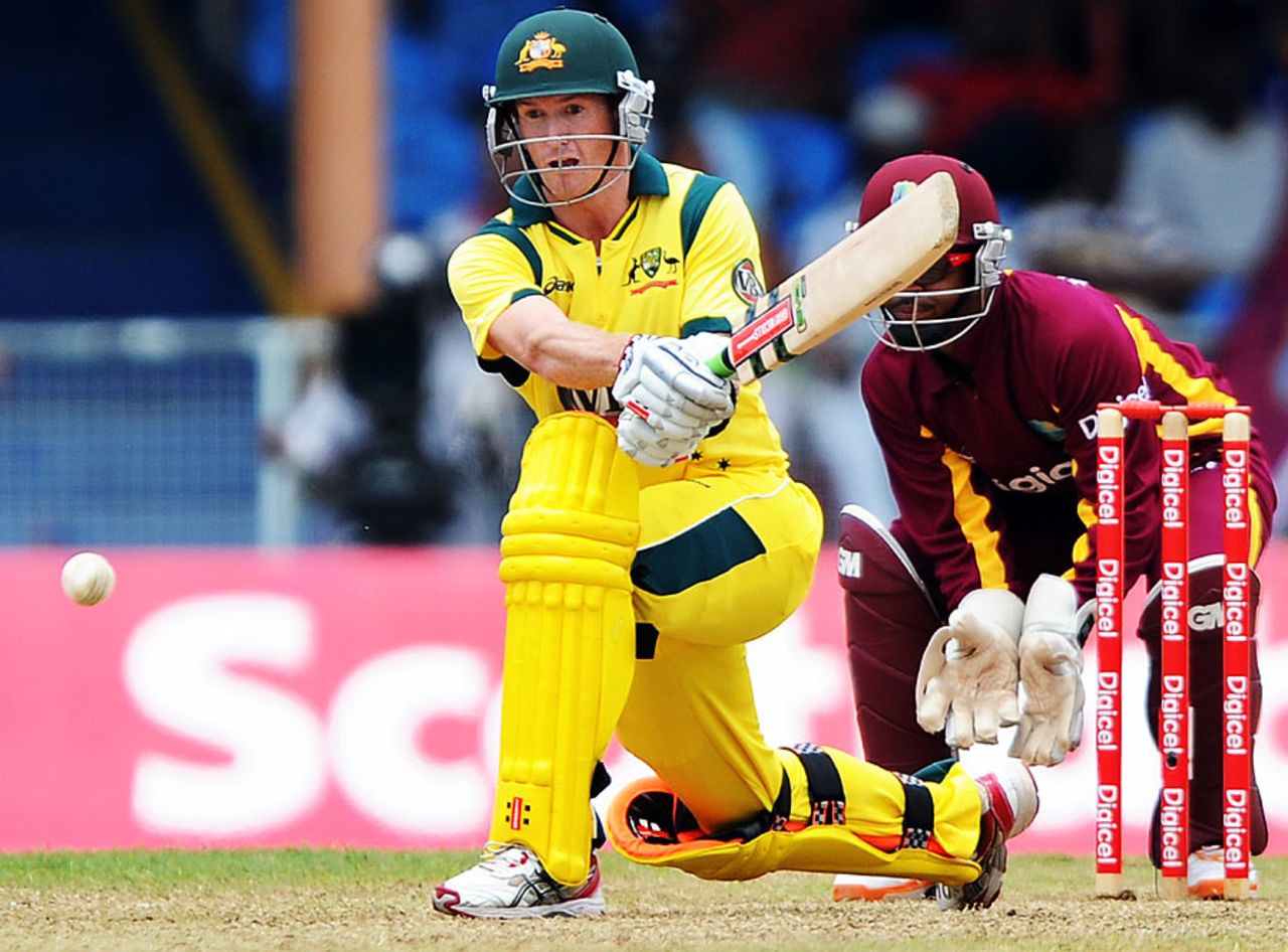 George Bailey made 48 on his ODI debut, West Indies v Australia, 1st ODI, St Vincent, March 16, 2012