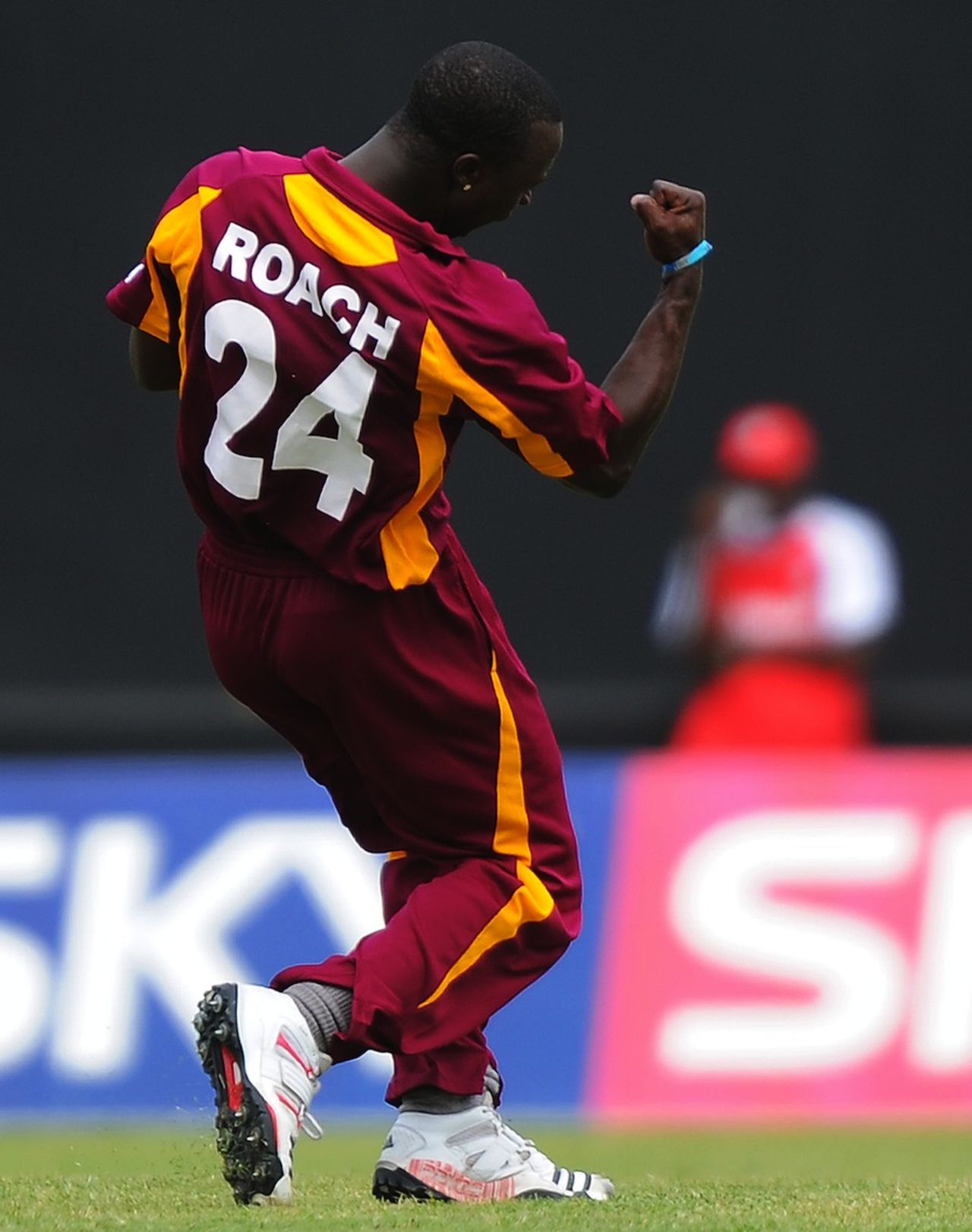Kemar Roach took 2 for 33 in ten overs, West Indies v Australia, 1st ODI, St Vincent, March 16, 2012