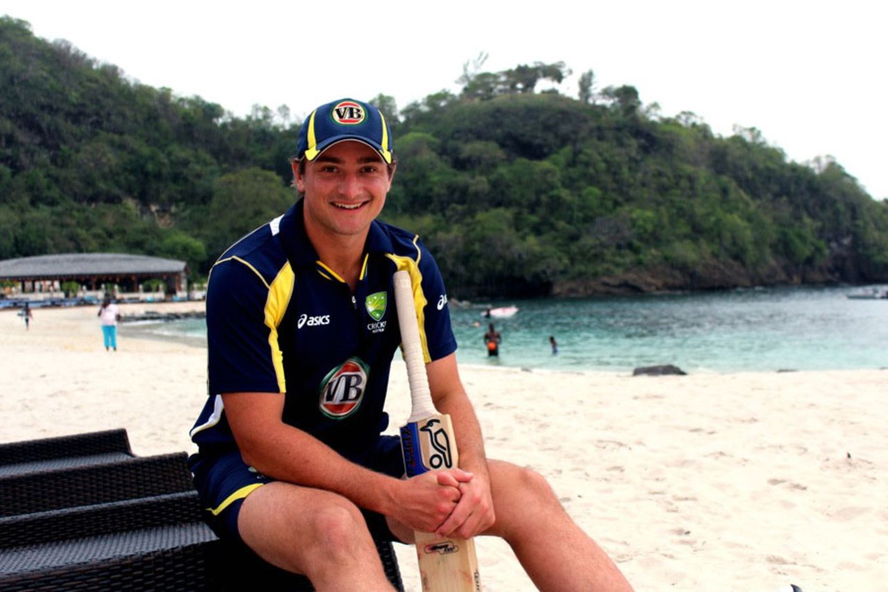 Peter Forrest at a beach in St Vincent, March 14, 2012