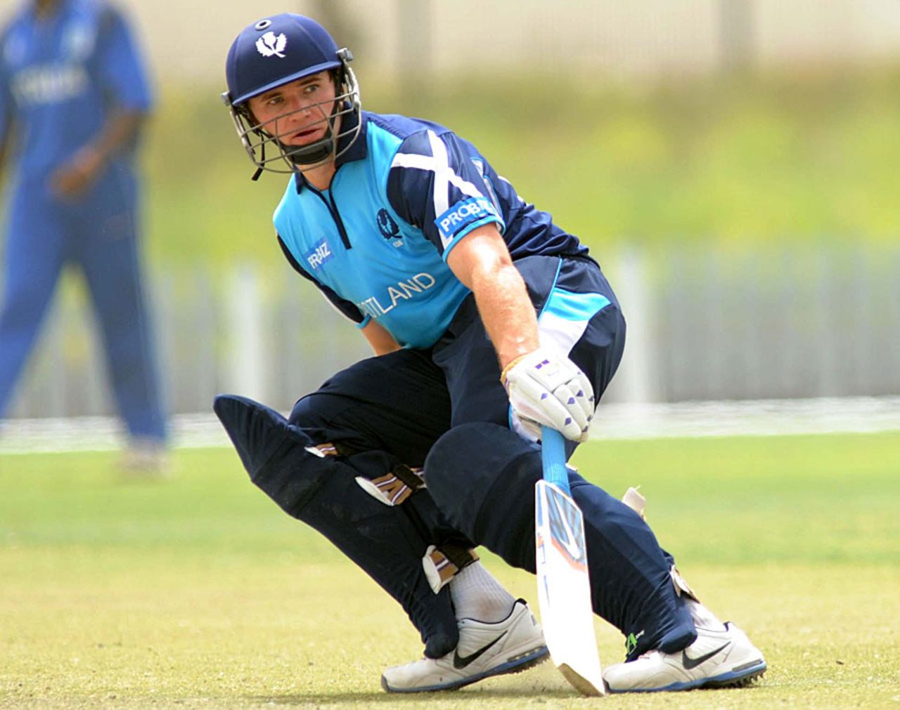 Richie Berrington scored 67 in Scotland's chase, Italy v Scotland, ICC World Twenty20 Qualifier, Dubai, March 19, 2012