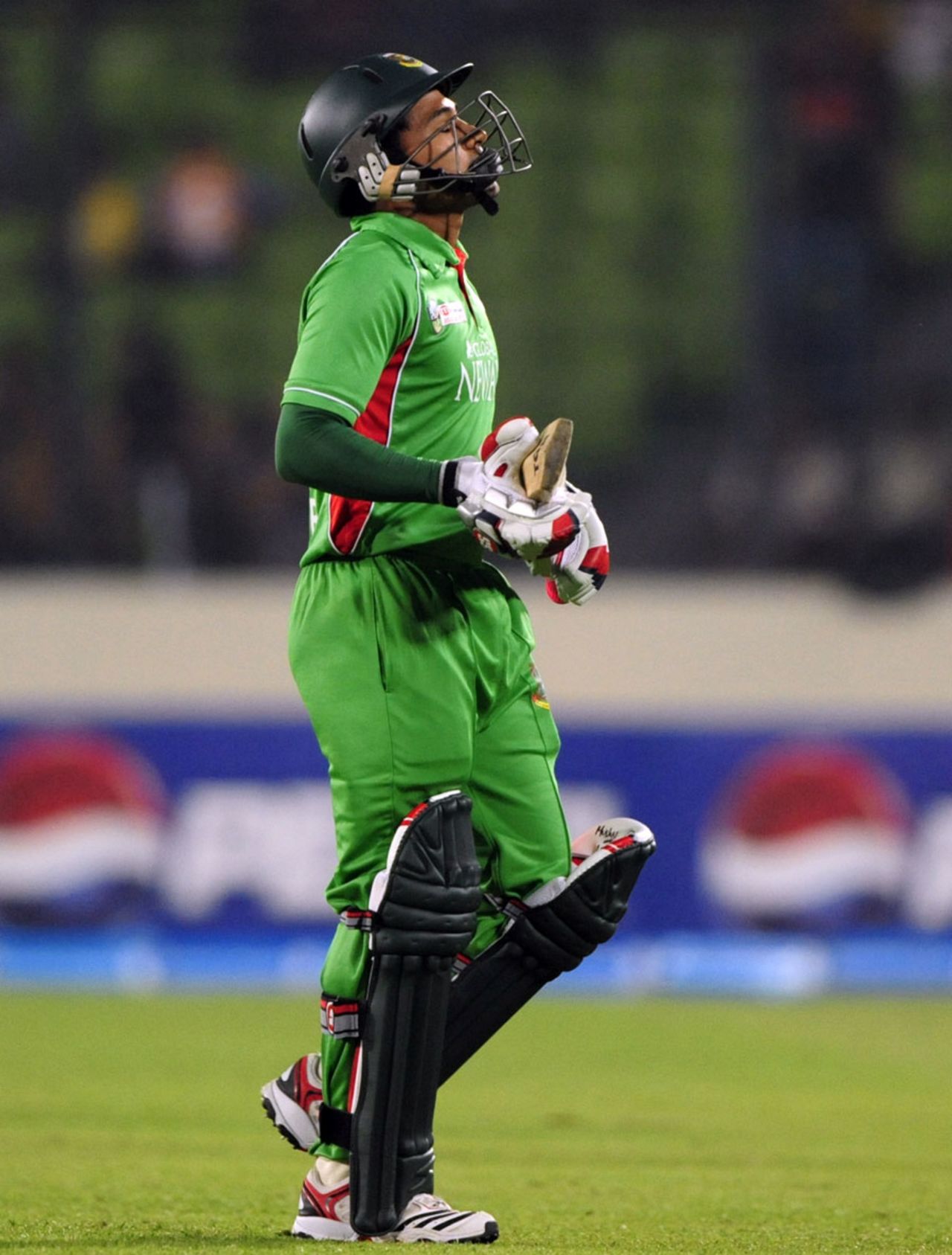 Mushfiqur Rahim looks despondent after being dismissed, Bangladesh v Sri Lanka, Asia Cup, Mirpur, March 20, 2012