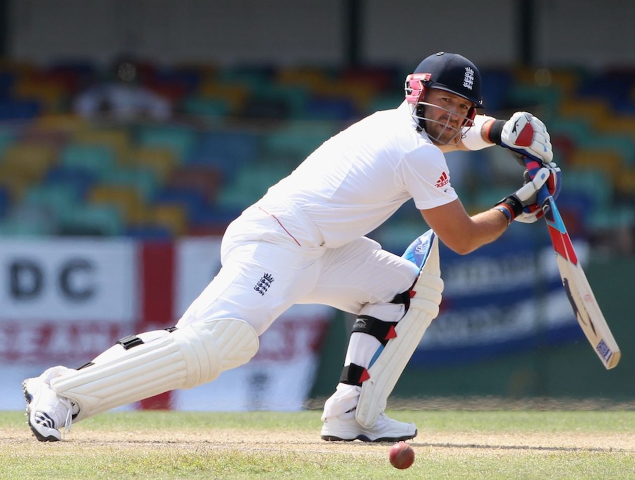 Matt Prior made 84 of 60 balls at No. 4, Sri Lanka Development XI v England XI, 3rd day, Colombo, March 22, 2012