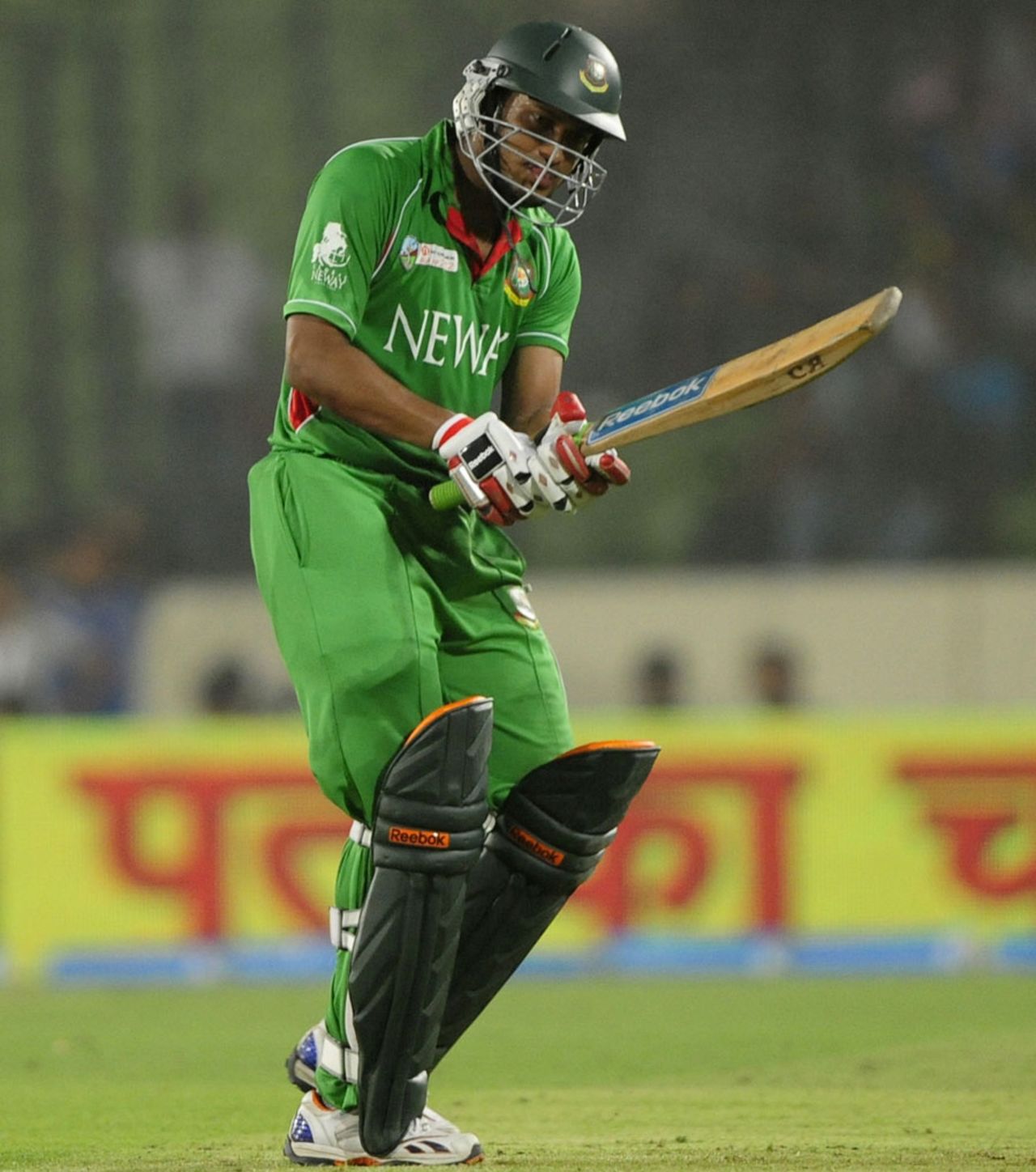 Shakib Al Hasan reacts to being bowled, Bangladesh v Pakistan, Asia Cup final, Mirpur, March 22, 2012