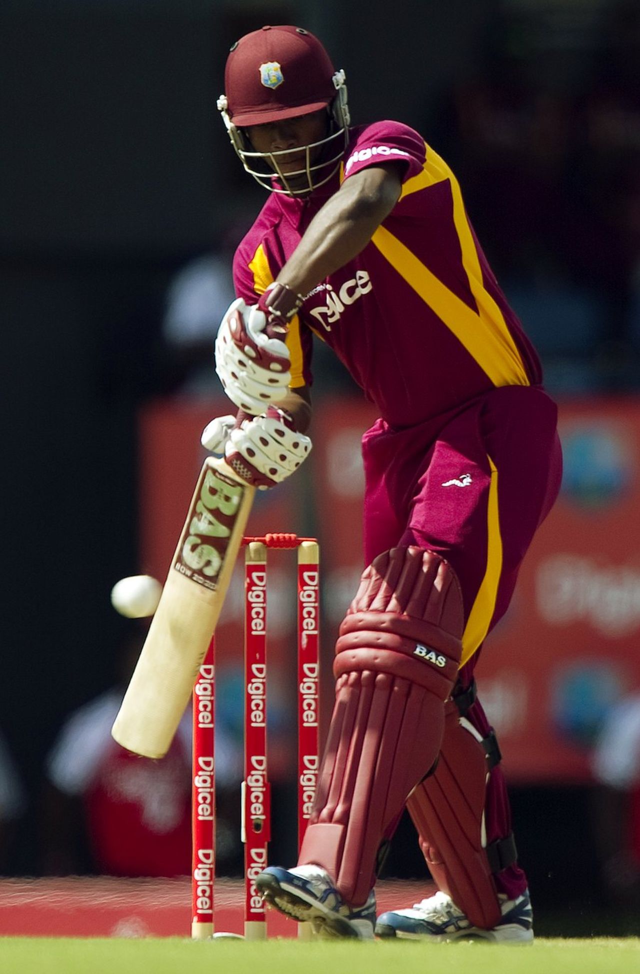 Johnson Charles made a slow and unconvincing start, West Indies v Australia, 4th ODI, Gros Islet, March 23, 2012
