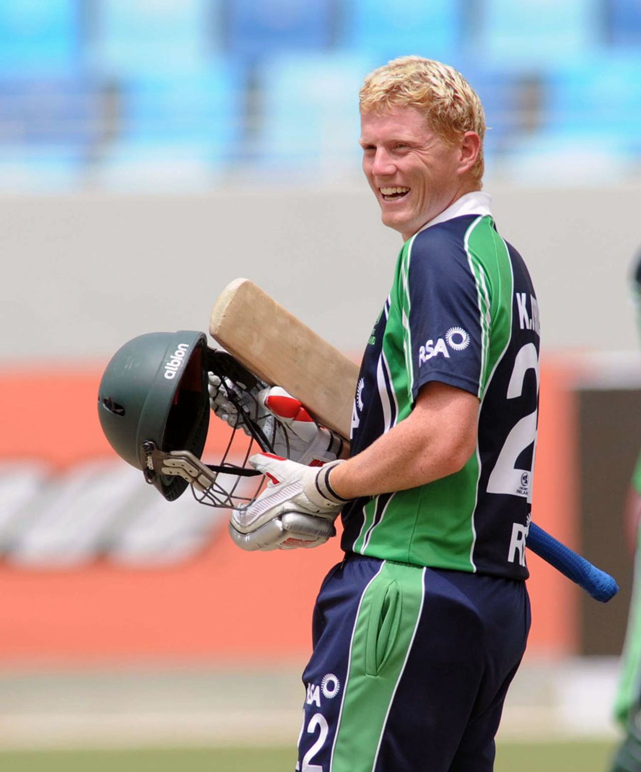Kevin O'Brien steered his side home with a quick 30, Ireland v Netherlands, ICC World Twenty20 Qualifier, preliminary final, Dubai, March 23, 2012