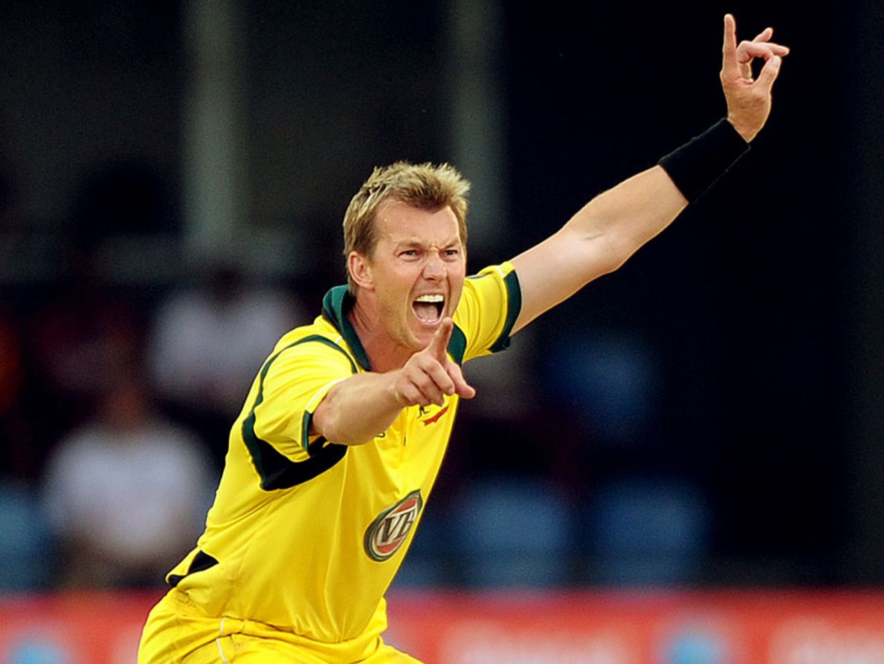 Brett Lee took 3 for 42, West Indies v Australia, 5th ODI, St Lucia, March 25, 2012