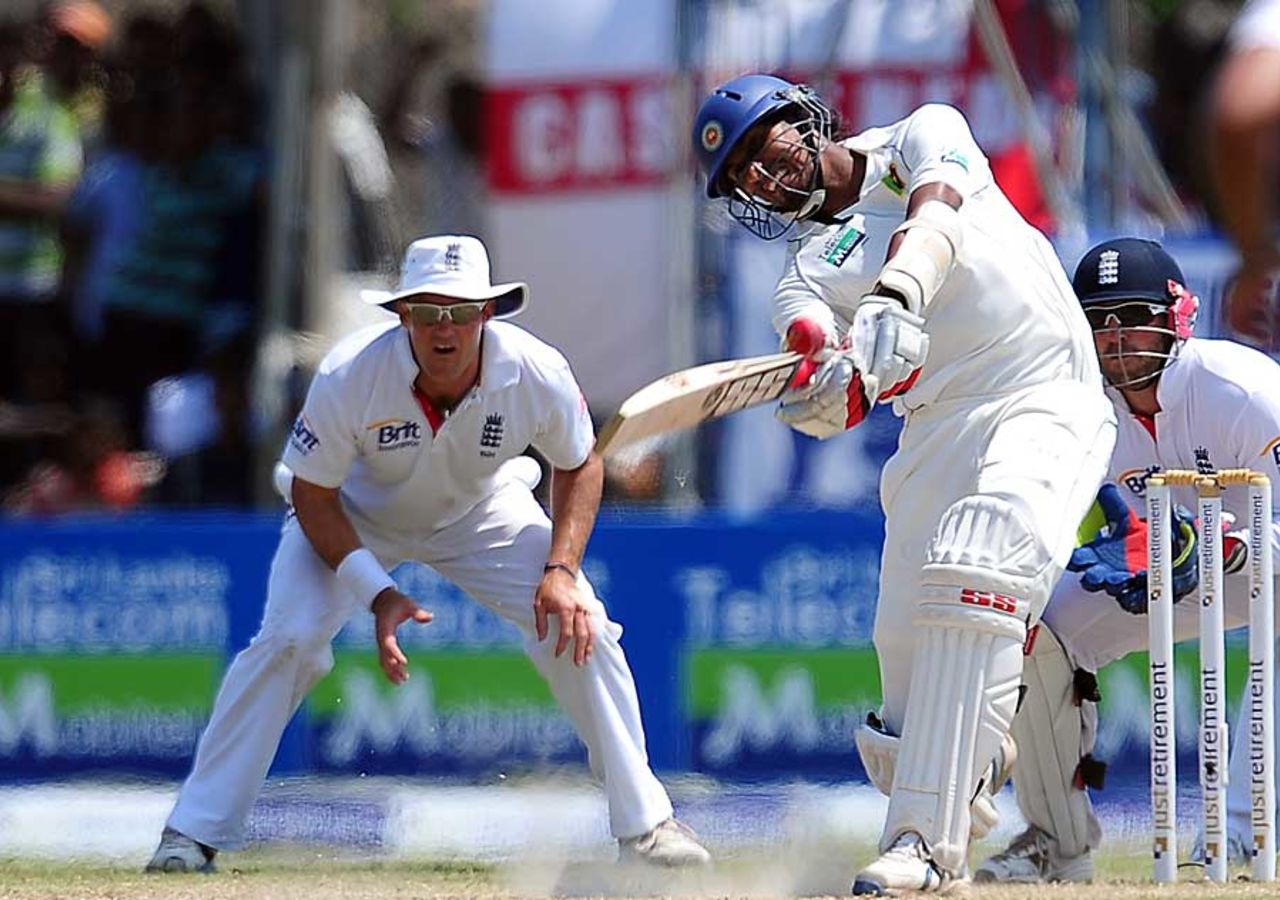 Suranga Lakmal gave good support to Prasanna Jayawardene, Sri Lanka v England, 1st Test, Galle, 3rd day, March 28, 2012