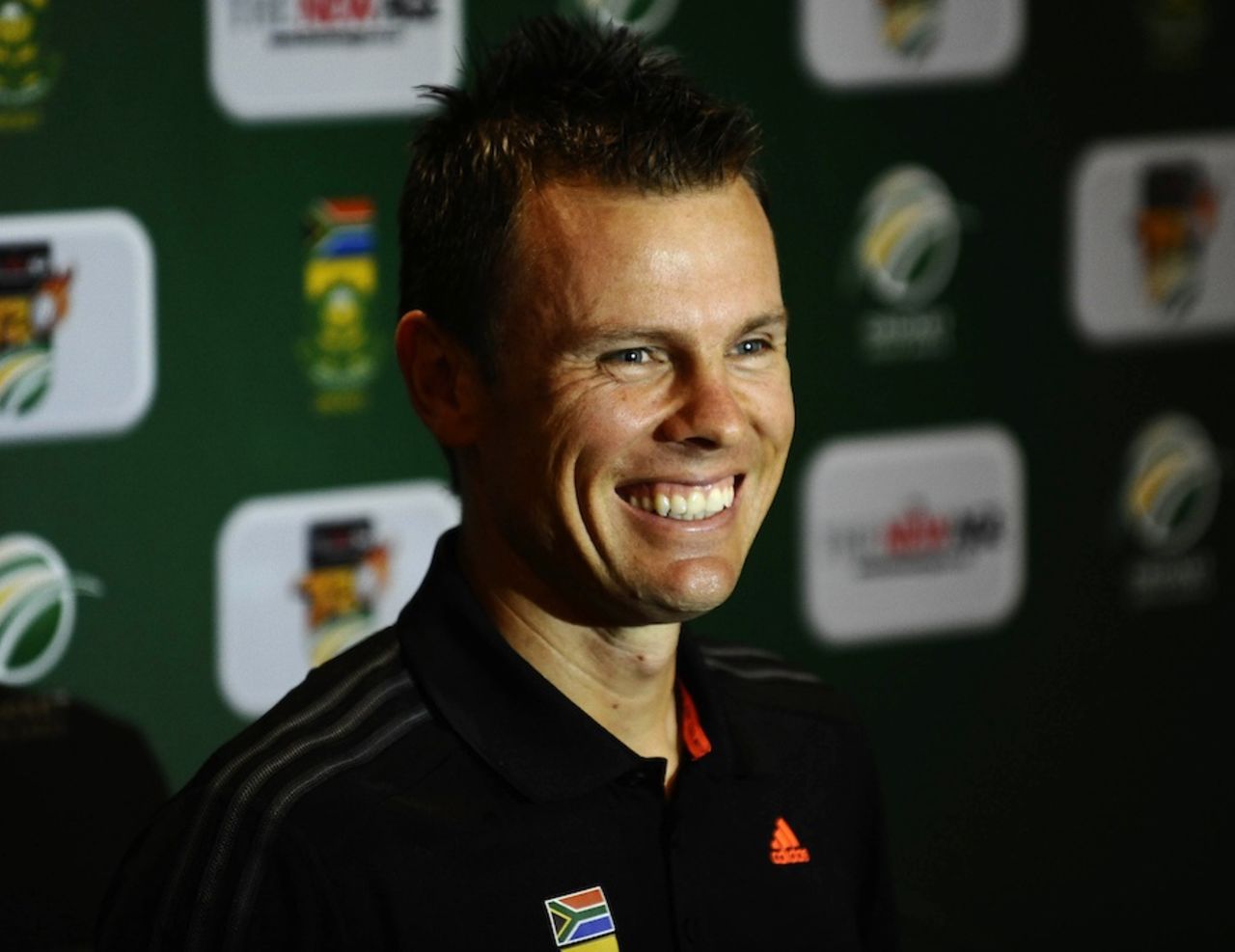 Johan Botha, South Africa's stand-in Twenty20 captain, at a press conference on the eve of the game against India, Johannesburg, March 29, 2012