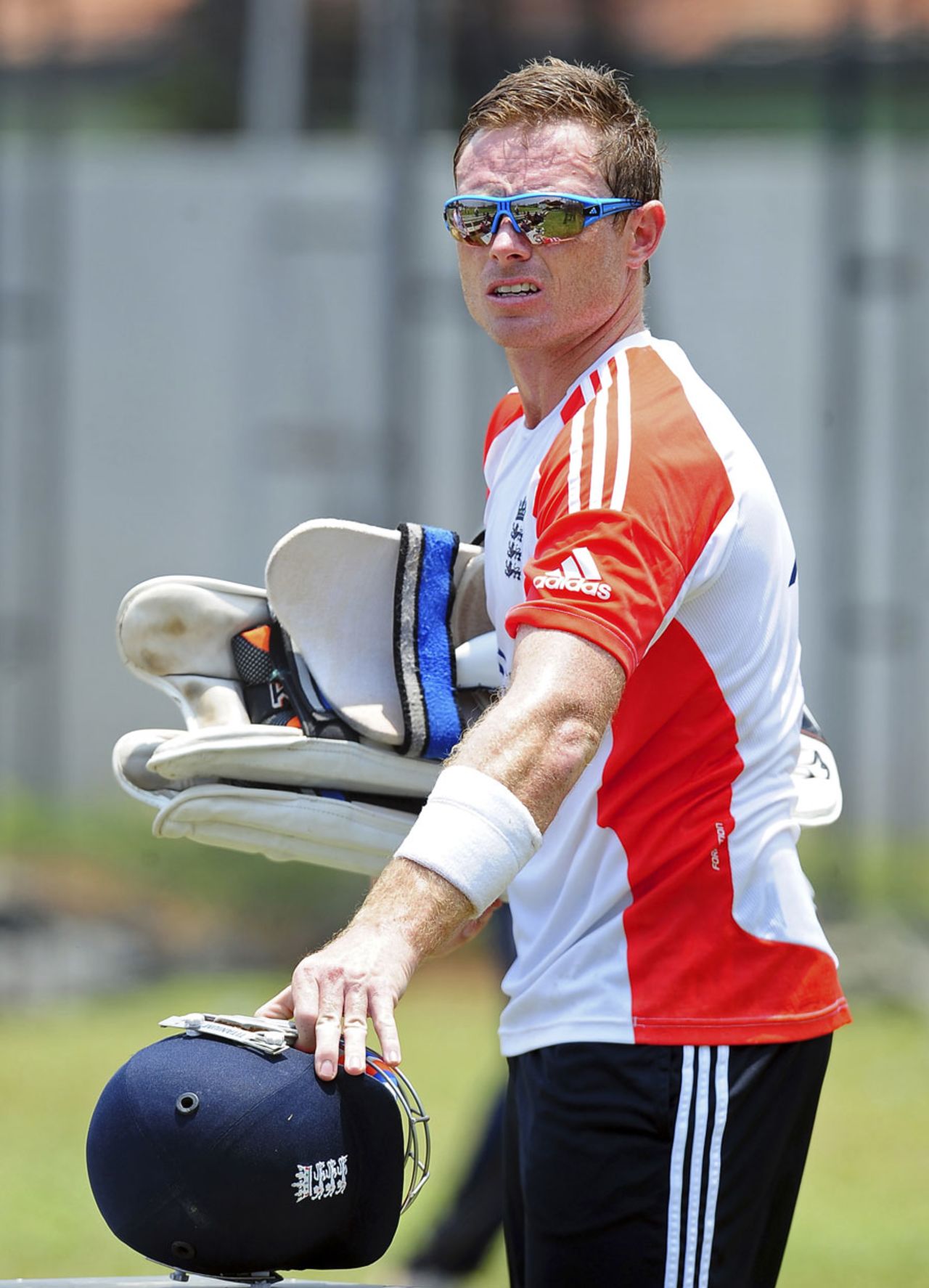 Ian Bell heads to a nets session, Colombo, April 1, 2012