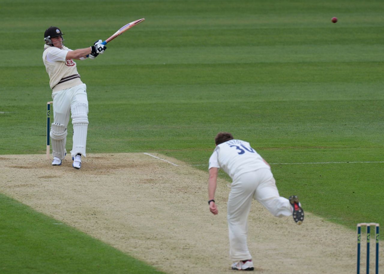 Rory Hamilton-Brown struck two boundaries but made 18, Surrey v Sussex, Oval, March, 5, 2012