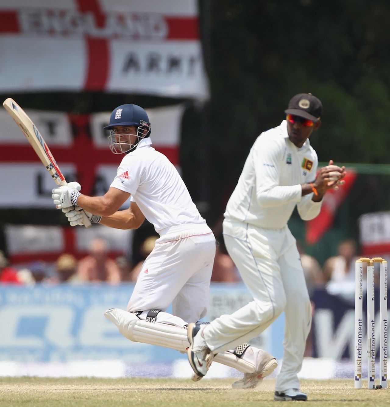 Alastair Cook led England's chase, Sri Lanka v England, 2nd Test, Colombo, P Sara Oval, 5th day, April 7, 2012