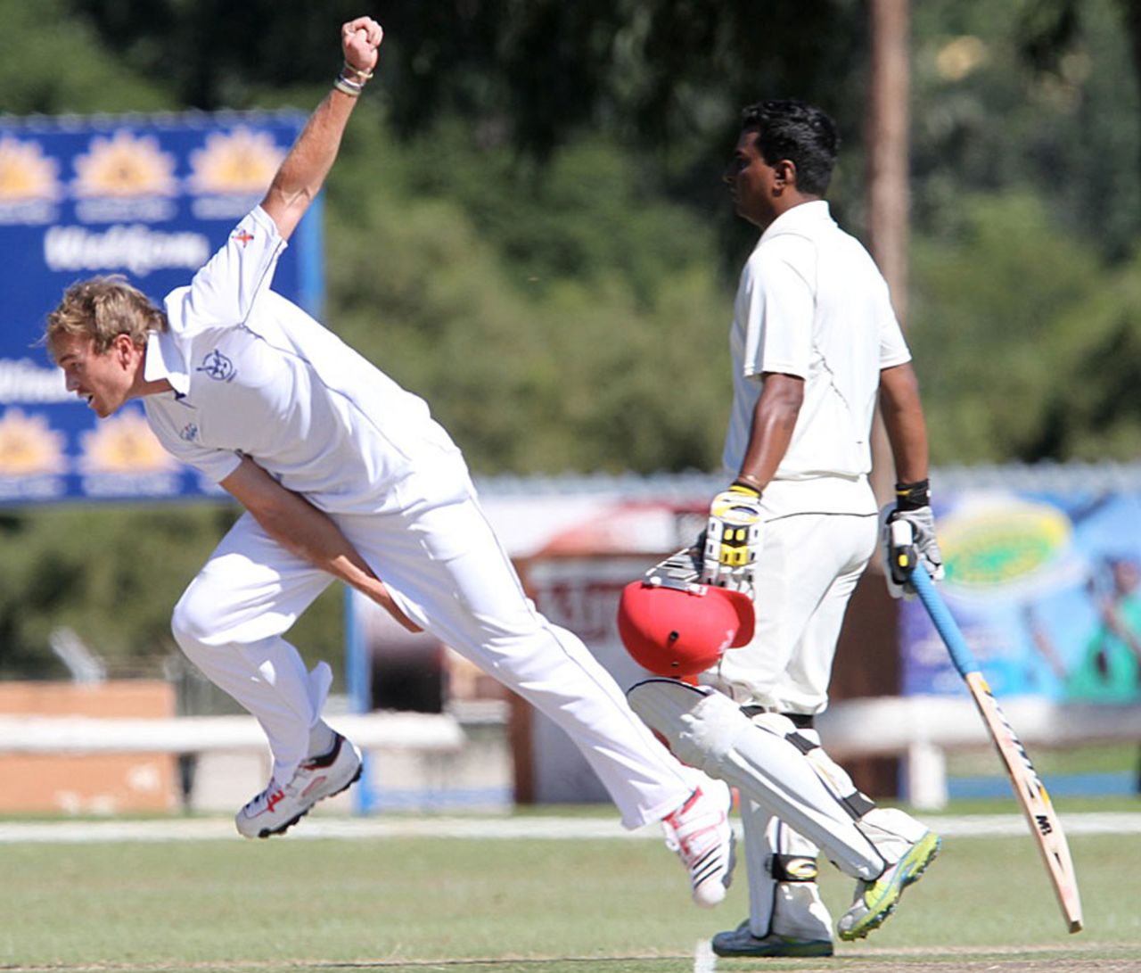 Christi Viljoen took 7 for 61 for Namibia, Namibia v Canada, ICC Intercontinental Cup, Windhoek, 4th day, April 8, 2012