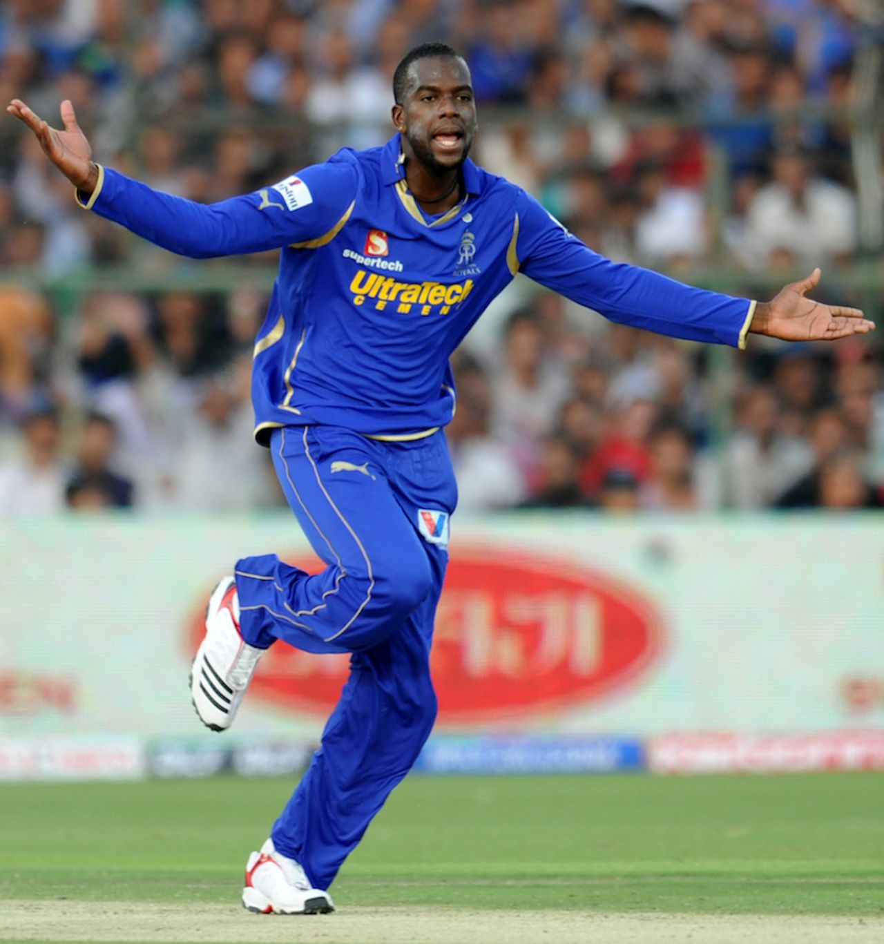 Kevin Cooper took three wickets, Rajasthan Royals v Kolkata Knight Riders, IPL, Jaipur, April 8, 2012