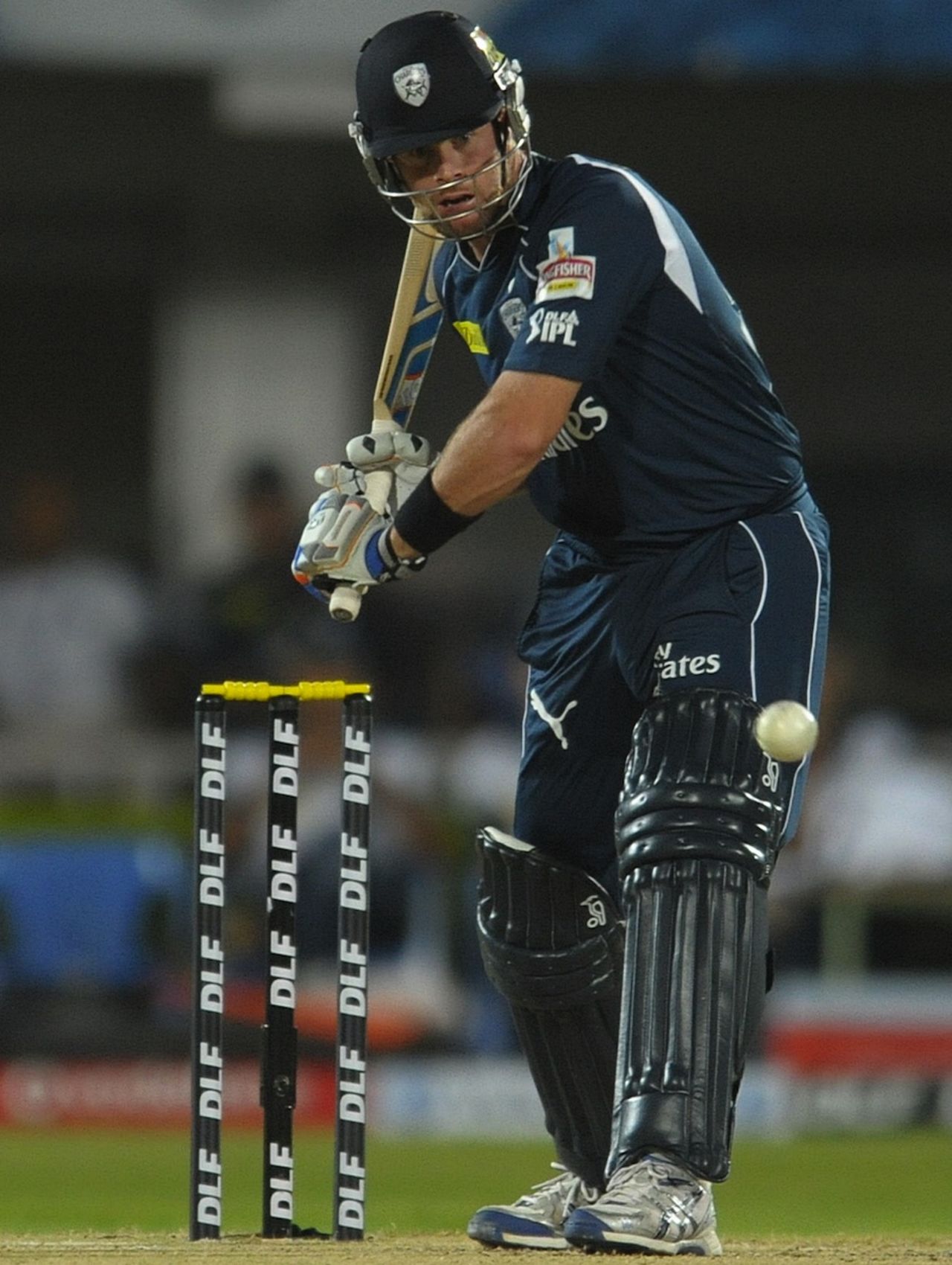 Daniel Christian looks to play a shot, Deccan Chargers v Mumbai Indians, IPL 2012, Visakhapatnam, April 9, 2012