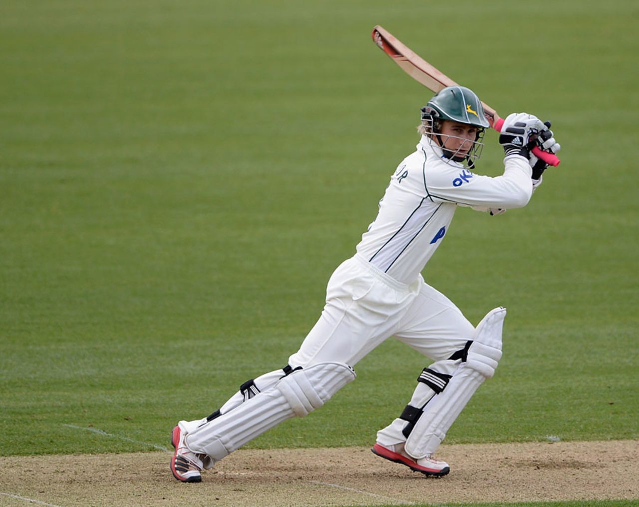 James Taylor drives through the off side, Durham v Nottinghamshire, County Championship, Division One, Chester-le-Street, April, 12, 2012