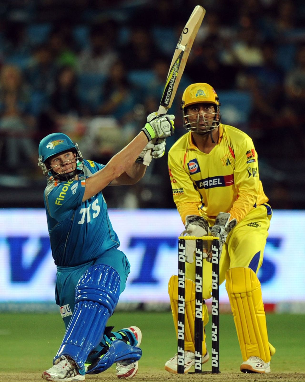 Steven Smith hammered 44 off 22, Pune Warriors v Chennai Super Kings, IPL 2012, Pune, April 14, 2012