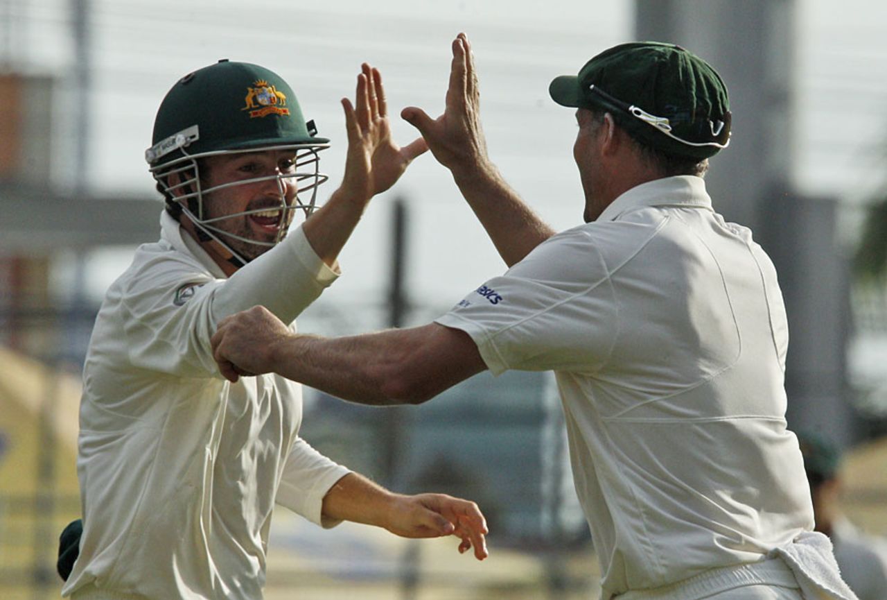 Ed Cowan took a sharp catch at short leg, West Indies v Australia, 2nd Test, Port-of-Spain, April 17, 2012
