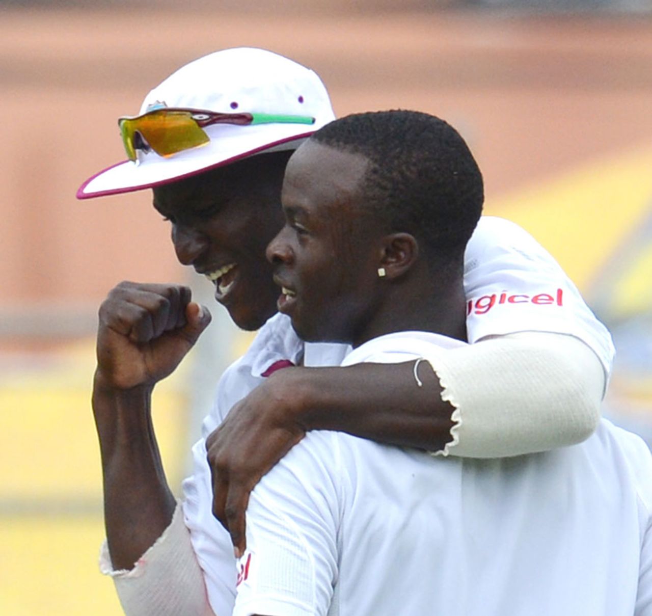 Kemar Roach took the first 10-wicket haul of his career, West Indies v Australia, 2nd Test, Port-of-Spain, April 19, 2012
