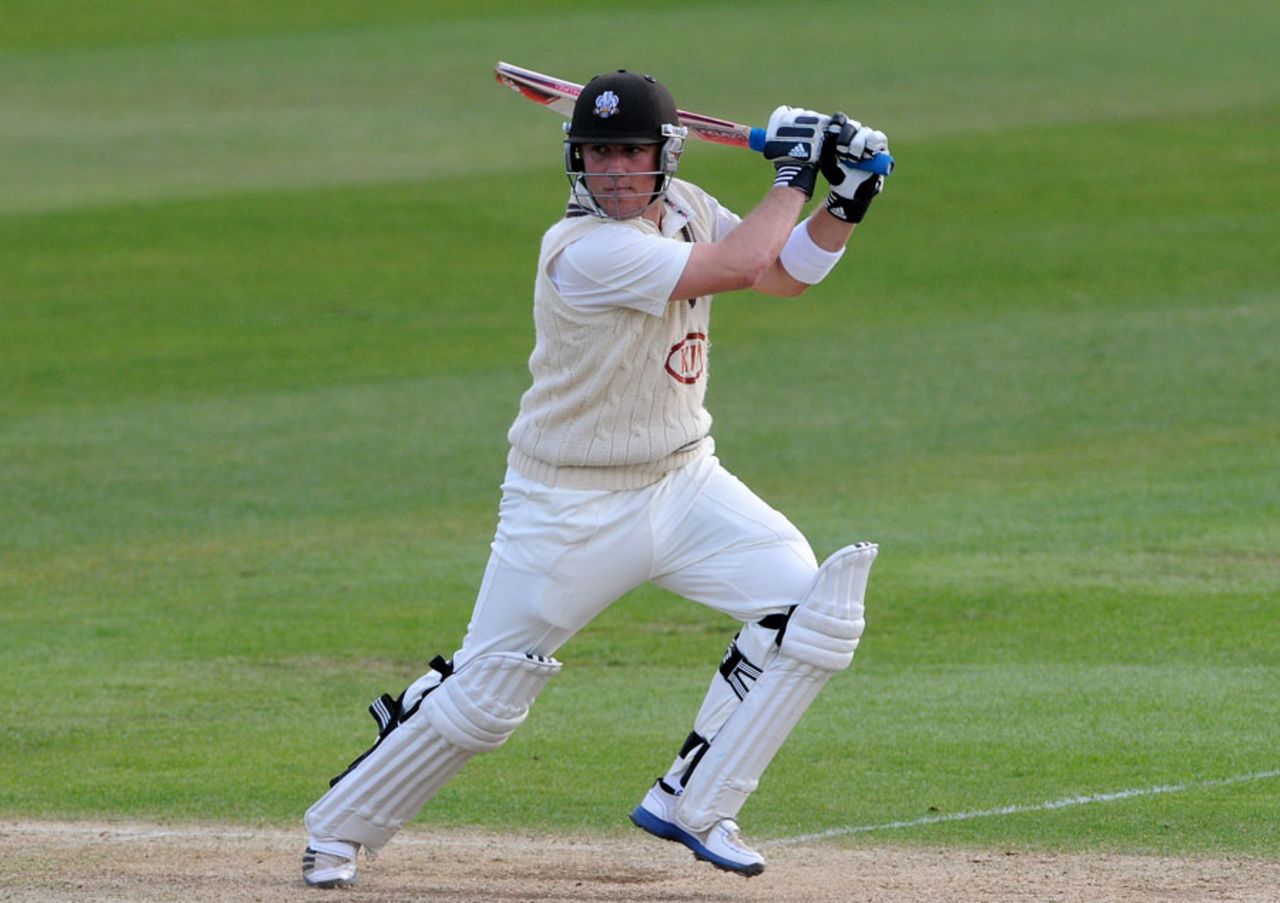 Rory Hamilton-Brown made an unbeaten 55, Surrey v Worcestershire, The Oval, 3rd day, April, 21, 2012