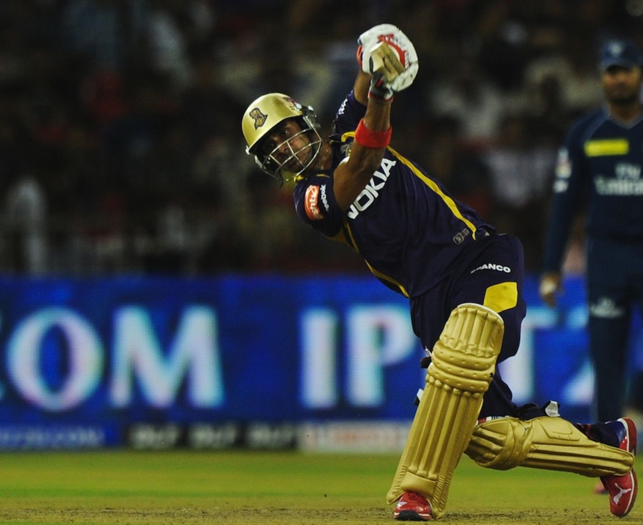 Manoj Tiwary scored an unbeaten 30, Deccan Chargers v Kolkata Knight Riders, IPL, Cuttack, April 22, 2012