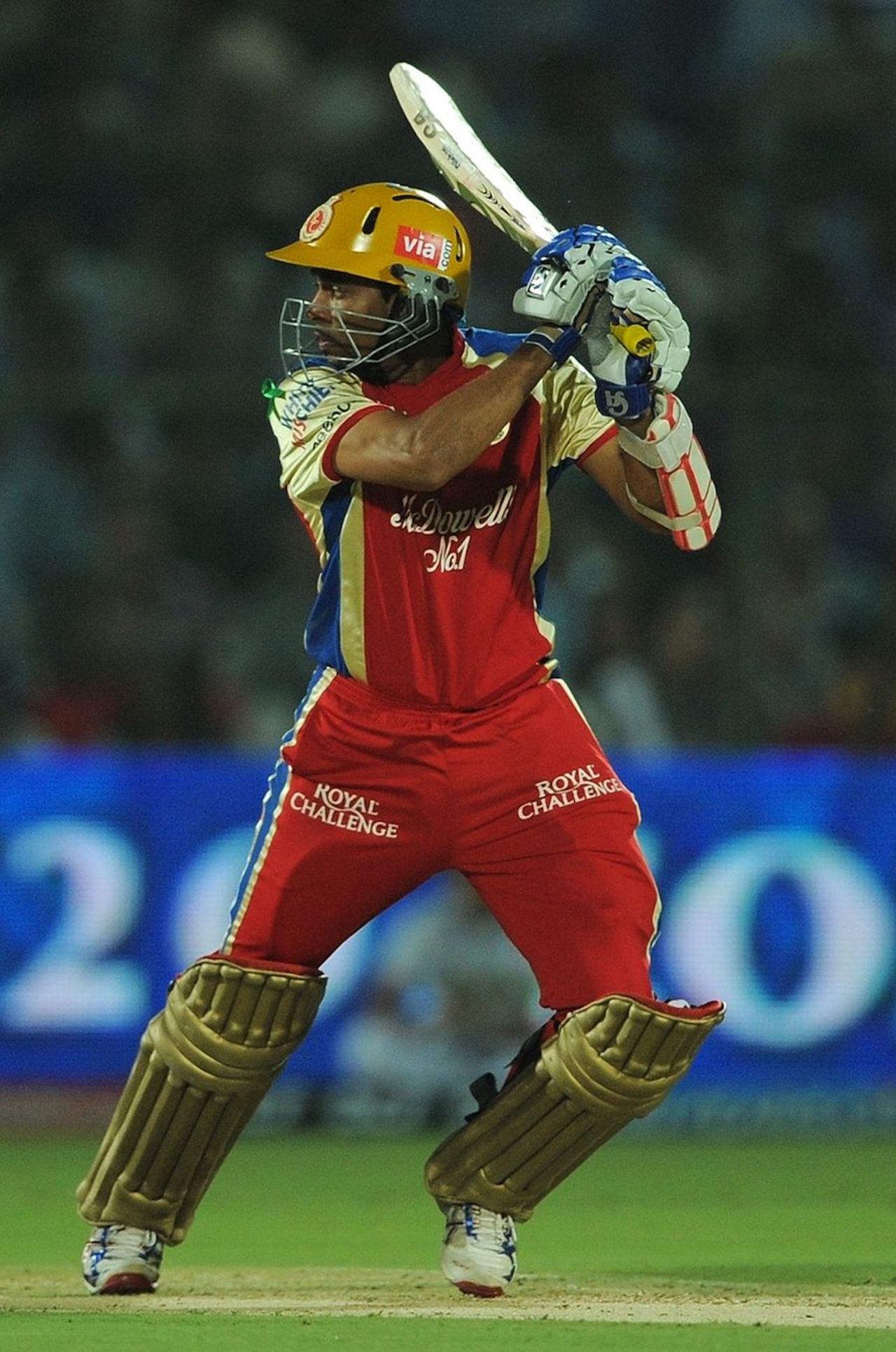 Tillakaratne Dilshan cuts during his steady innings, Rajasthan Royals v Royal Challengers Bangalore, IPL, Jaipur, April 23, 2012