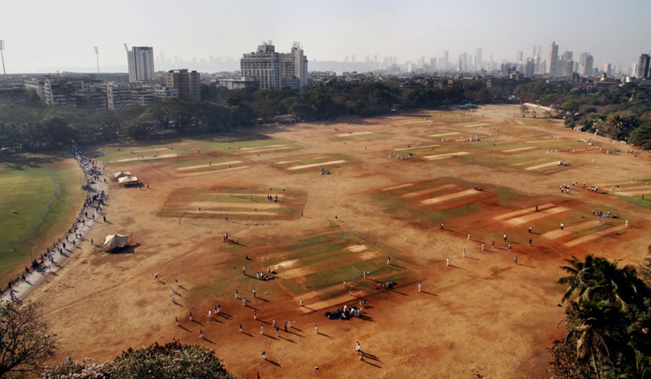 An aerial view of Azad Maidan, Mumbai