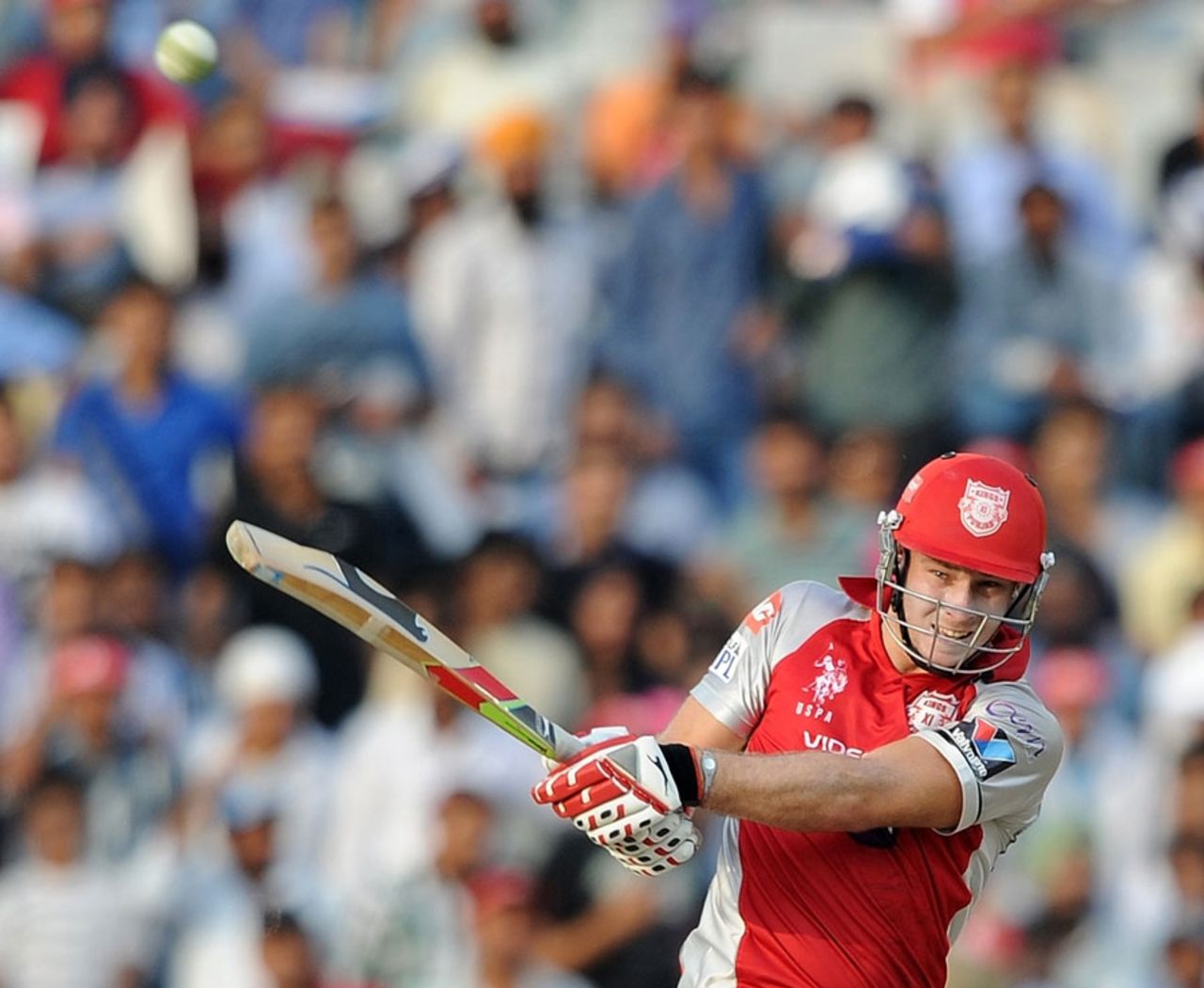 David Miller finished off the innings with consecutive sixes, Kings XI Punjab v Mumbai Indians, IPL, Mohali, April 25, 2012