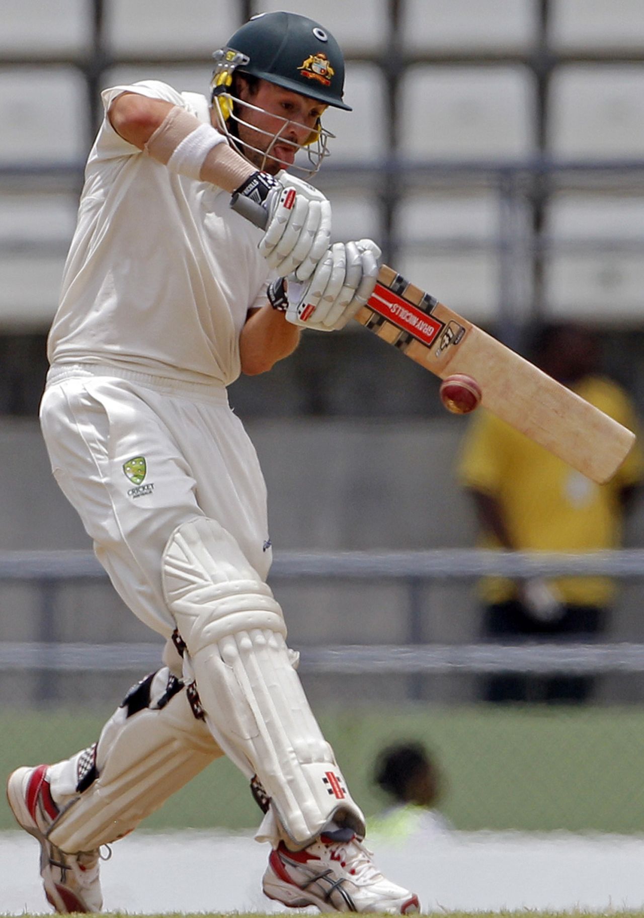 Ed Cowan goes for the pull, West Indies v Australia, 3rd Test, Roseau, 3rd day, April 25, 2012