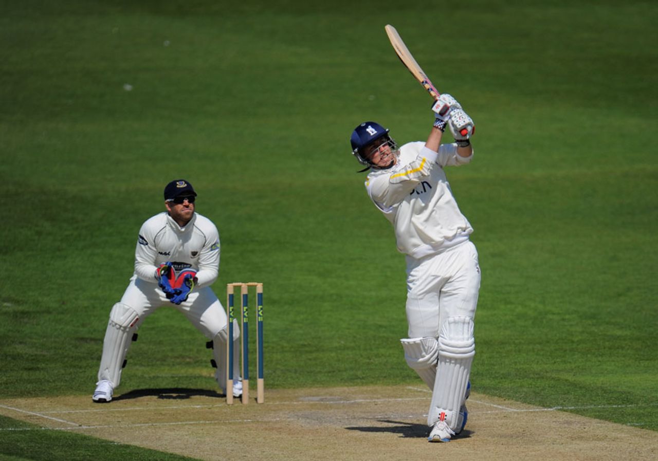 Rikki Clarke made an unbeaten 78, Sussex v Warwickshire, County Championship, Division One, Hove, 2nd day, April 26, 2012