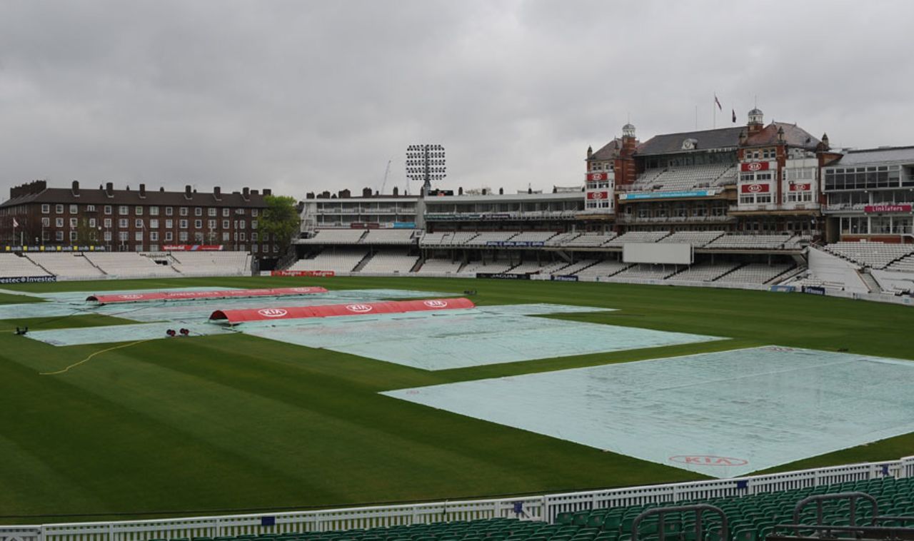 The Oval was washed out for a third straight day, Surrey v Durham, County Championship, Division One, The Oval, 3rd day, April 27, 2012