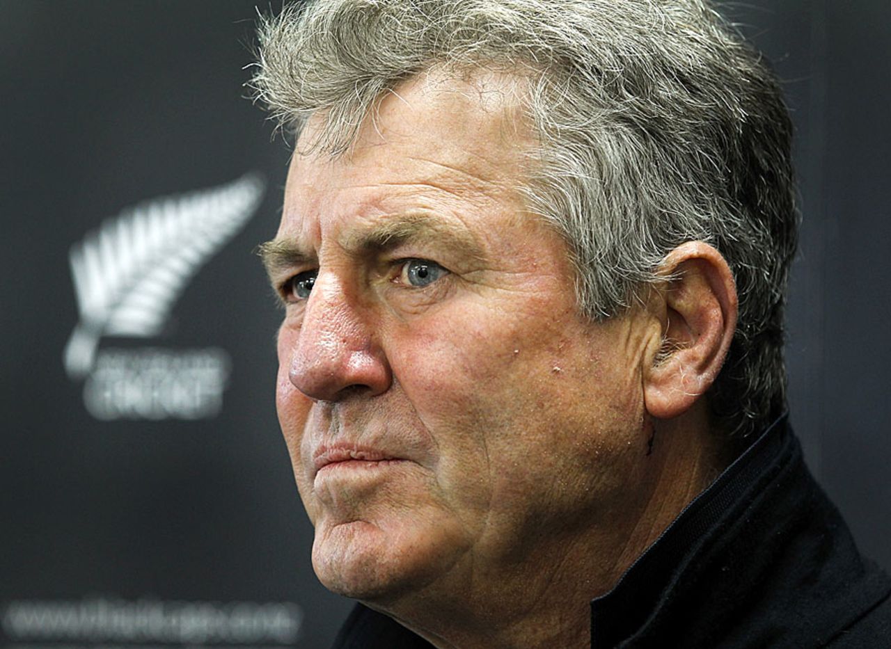 John Wright announces his decision to step down as New Zealand coach, Lincoln, May 1, 2012