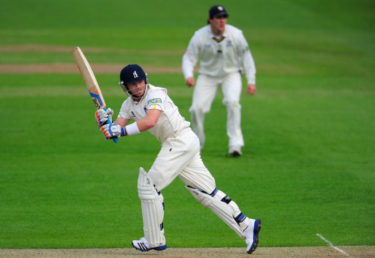 Ian Bell on his way to a half-century, Warwickshire v Durham, County Championship, Division One, Edgbaston, 1st day, May 2, 2012