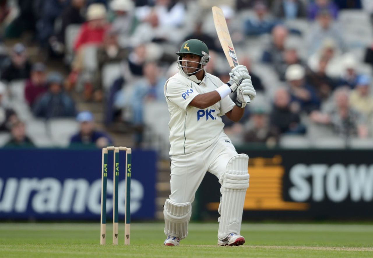Samit Patel top-scored for Nottinghamshire with 69, Lancashire v Nottinghamshire, County Championship, Division One, Old Trafford, 1st day, May 2, 2012