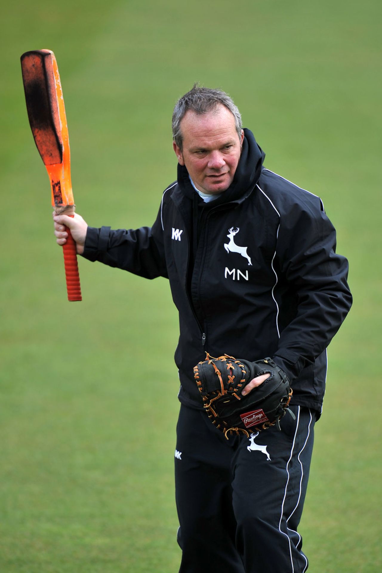 Notts coach Mick Newell before play, Nottinghamshire v Somerset, County Championship, Division One, Trent Bridge, April 19, 2012