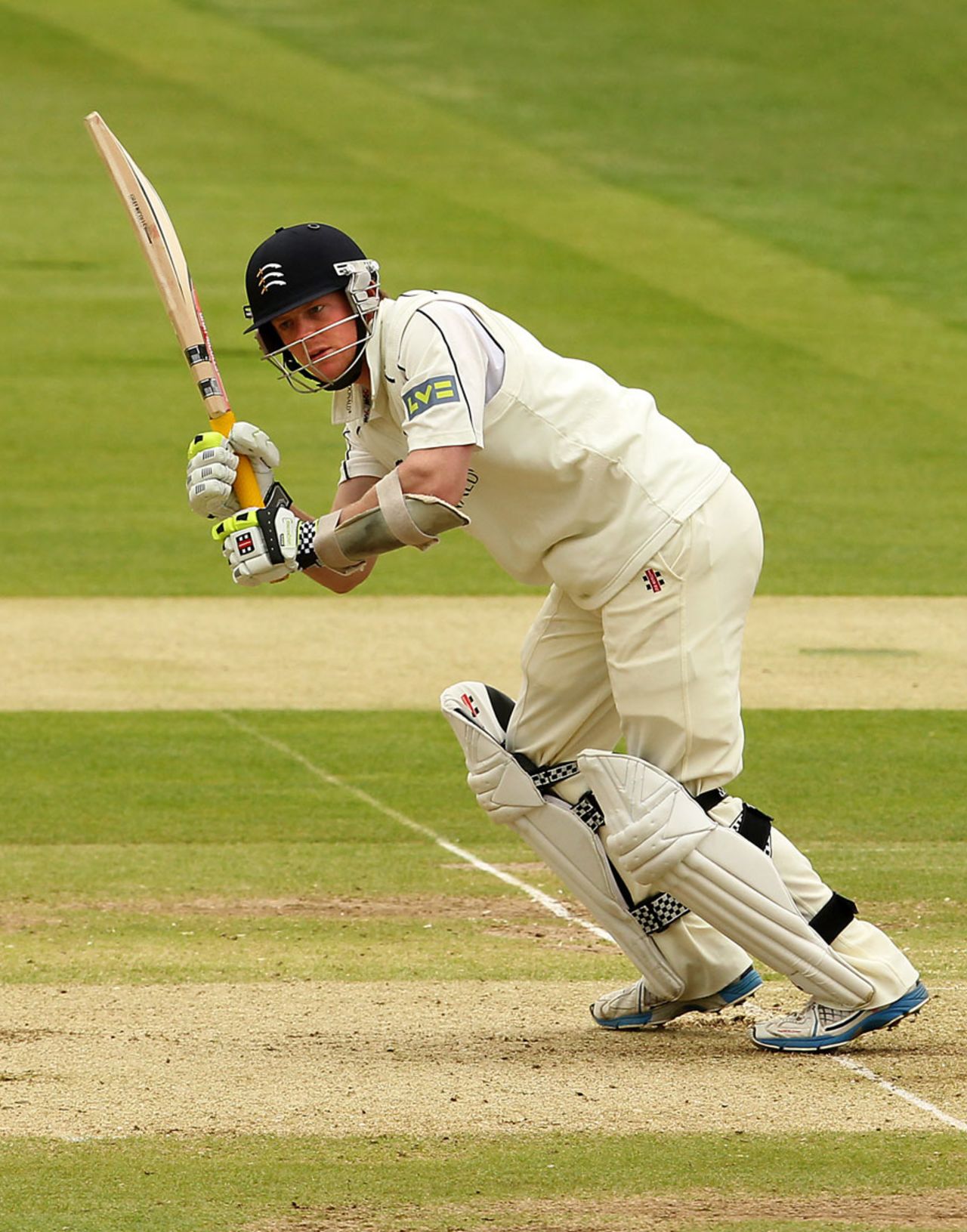 Sam Robson plays a shot off his legs, Middlesex v Worcestershire, County Championship, Division One, Lord's, 2nd day, May 4, 2012