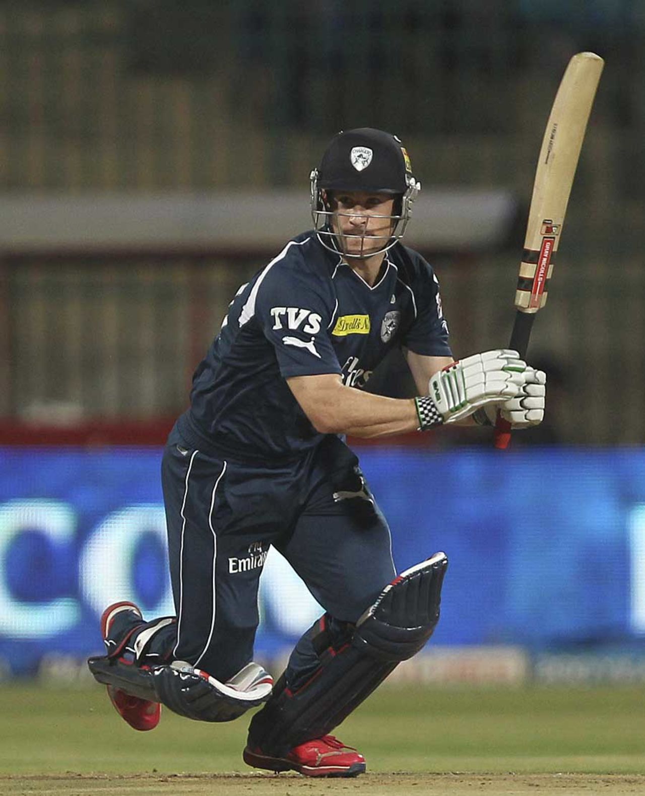 Daniel Harris strikes one through the off side, Royal Challengers Bangalore v Deccan Chargers, IPL 2012, May 6, 2012