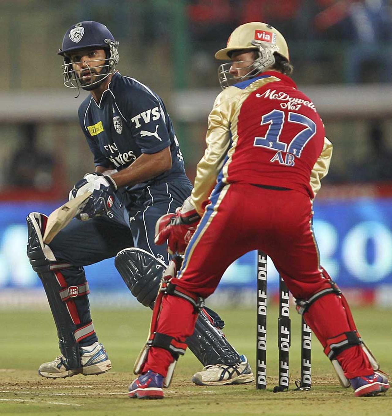 Shikhar Dhawan struck his third half-century this IPL, Royal Challengers Bangalore v Deccan Chargers, IPL 2012, May 6, 2012