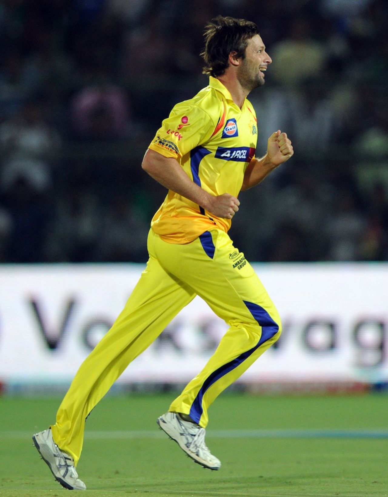 Ben Hilfenhaus took 2 for 8 in his four overs, Rajasthan Royals v Chennai Super Kings, IPL, Jaipur, May 10, 2012