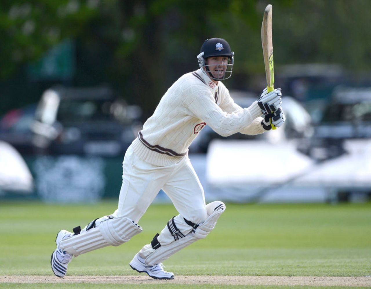 Kevin Pietersen scored 69 off 85 balls in his second innings, Worcestershire v Surrey, County Championship, Division One, 3rd day, New Road, May 11, 2012
