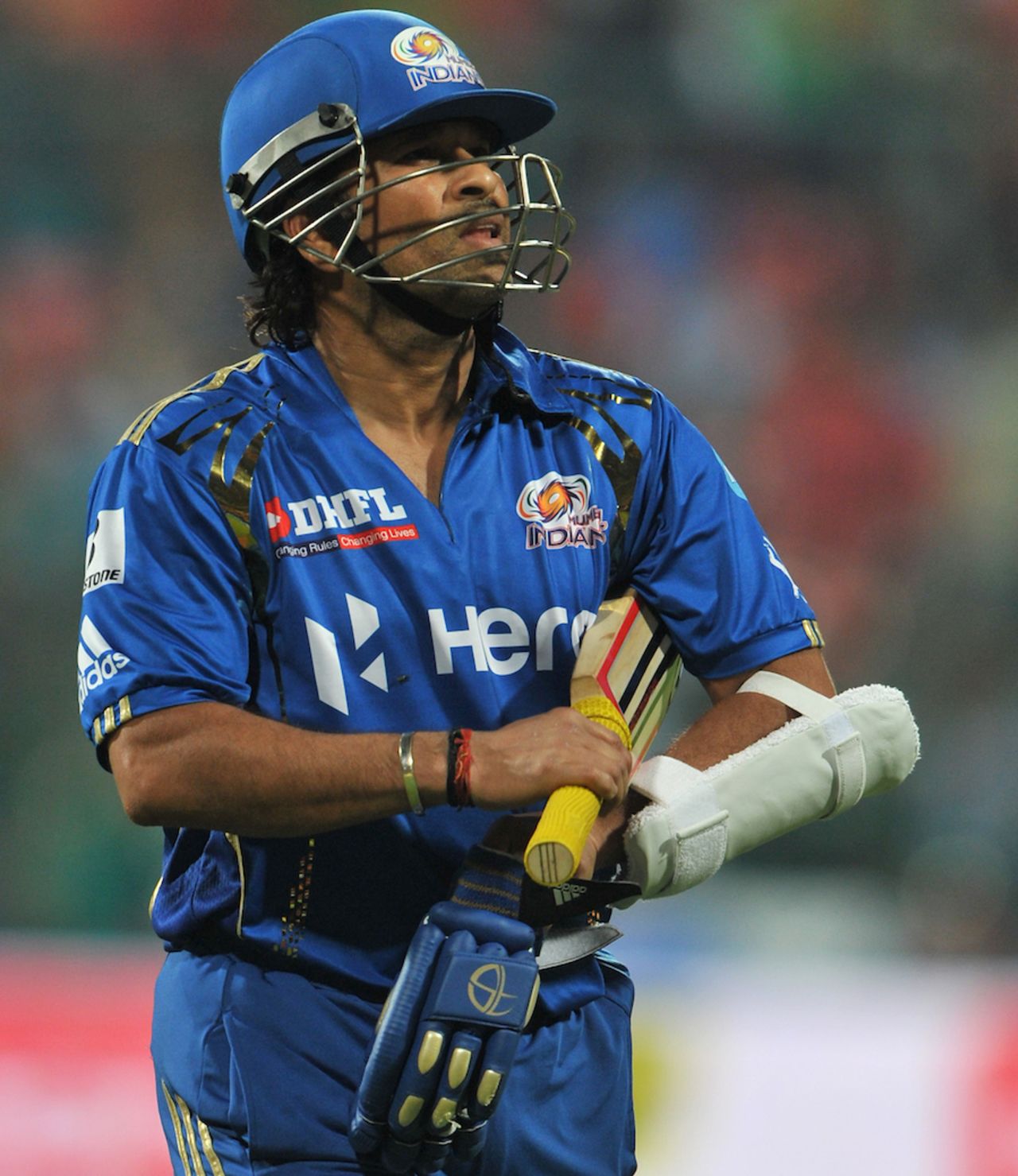 Sachin Tendulkar was out first ball to Zaheer Khan, Royal Challengers Bangalore v Mumbai Indians, IPL, Bangalore, May 14, 2012
