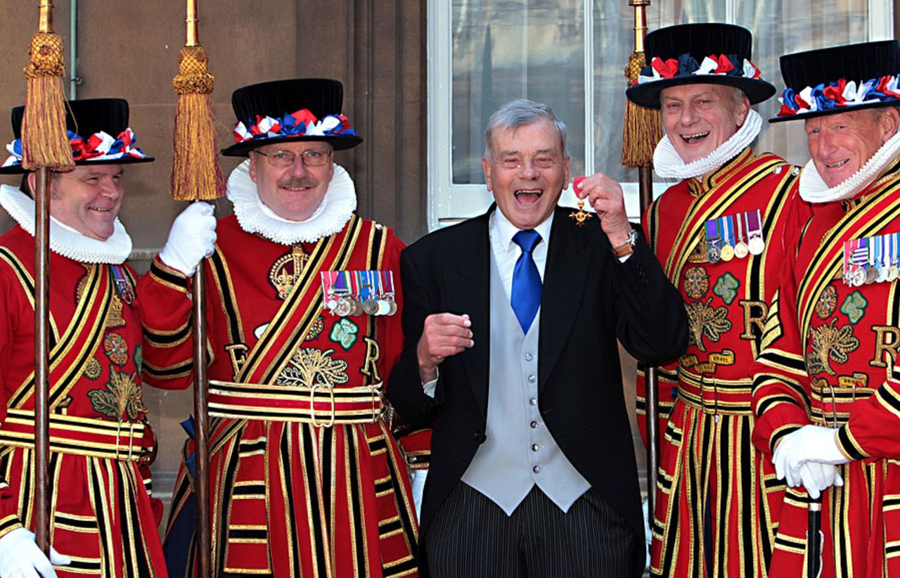 Dickie Bird collected his OBE at Buckingham Palace, London, May 15, 2012