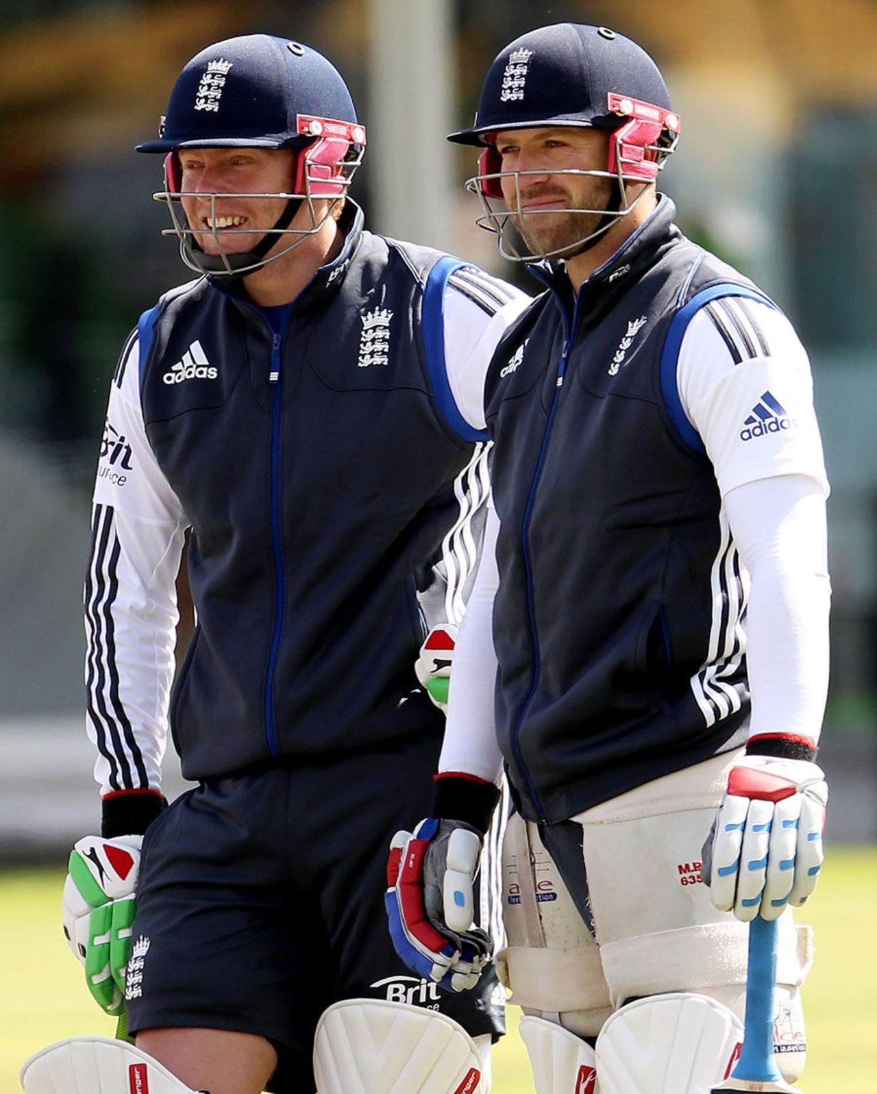Jonny Bairstow and Matt Prior during England nets, Lord's, May 16, 2012