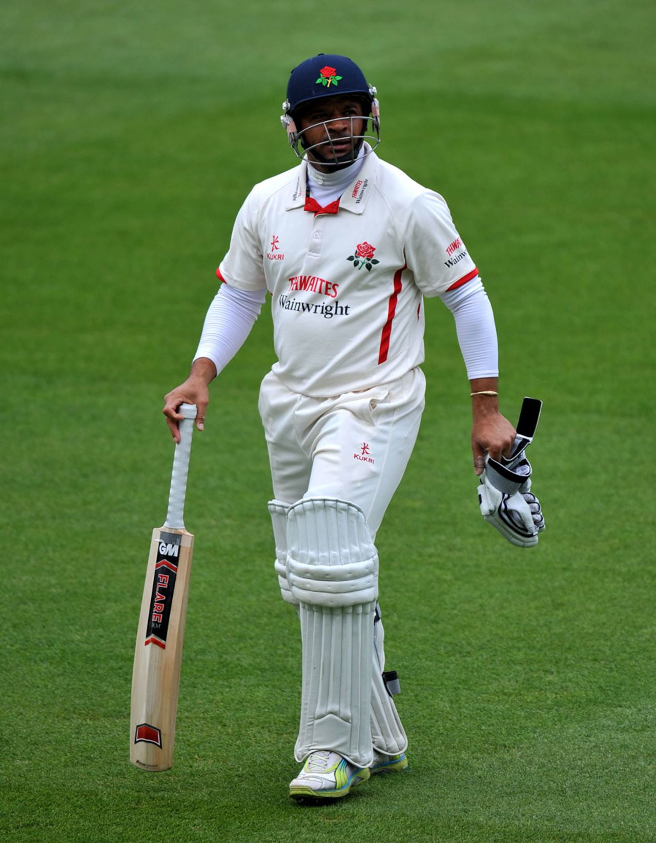 Ashwell Prince made an unbeaten 87 but Lancashire couldn't avert the follow-on, Warwickshire v Lancashire, County Championship, Division One, 3rd day, Edgbaston, May 18, 2012