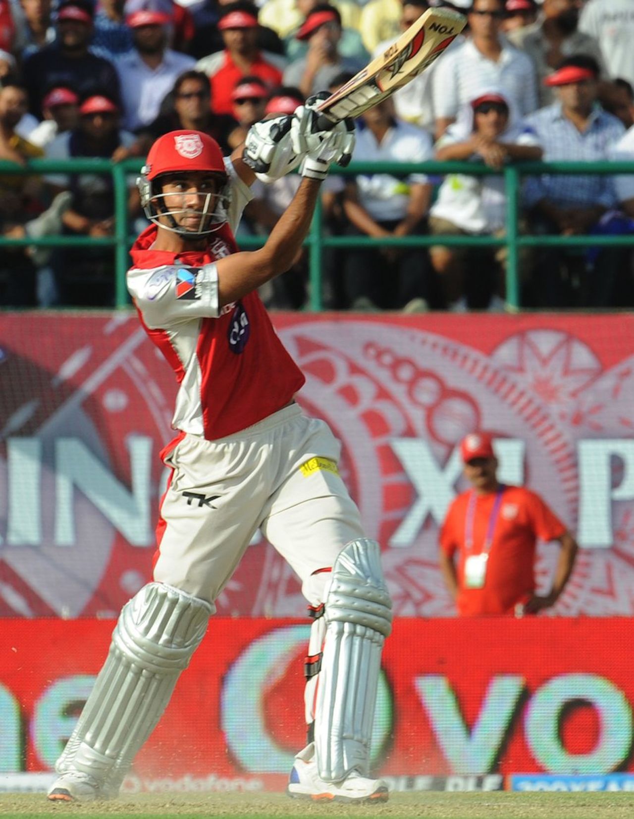 Gurkeerat Singh blitzed 26 off 11 balls, Kings XI Punjab v Delhi Daredevils, IPL, Dharamsala, May 19, 2012