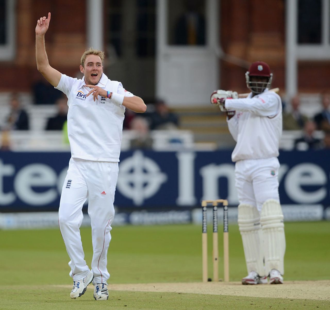 Stuart Broad claimed a few more landmarks with the ball, England v West Indies, 1st Test, Lord's, 4th day, May 20, 2012
