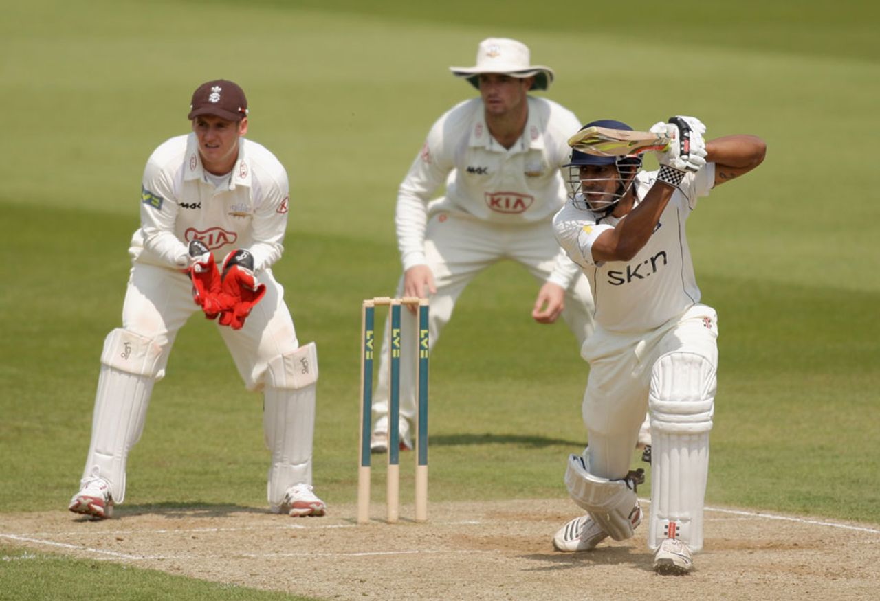 Varun Chopra top scored with 78, Surrey v Warwickshire, County Championship, Division One, The Oval, May 24, 2012