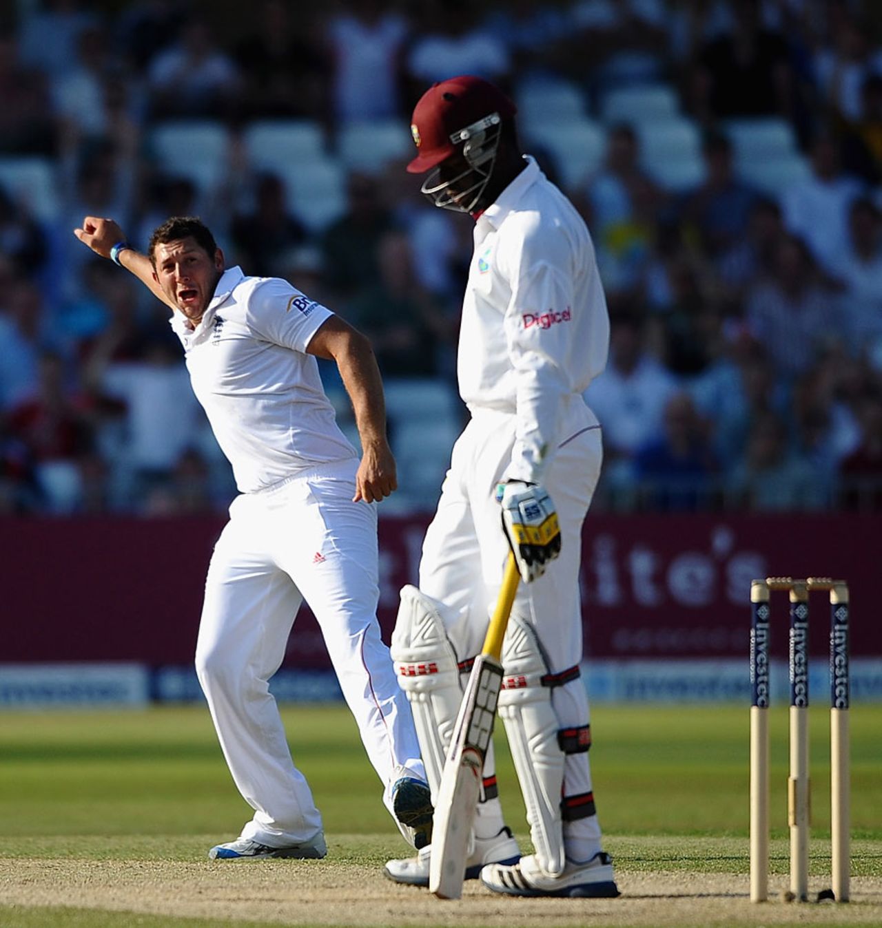 Tim Bresnan took late wickets with reverse swing, England v West Indies, 2nd Test, Trent Bridge, 3rd day, May 27, 2012