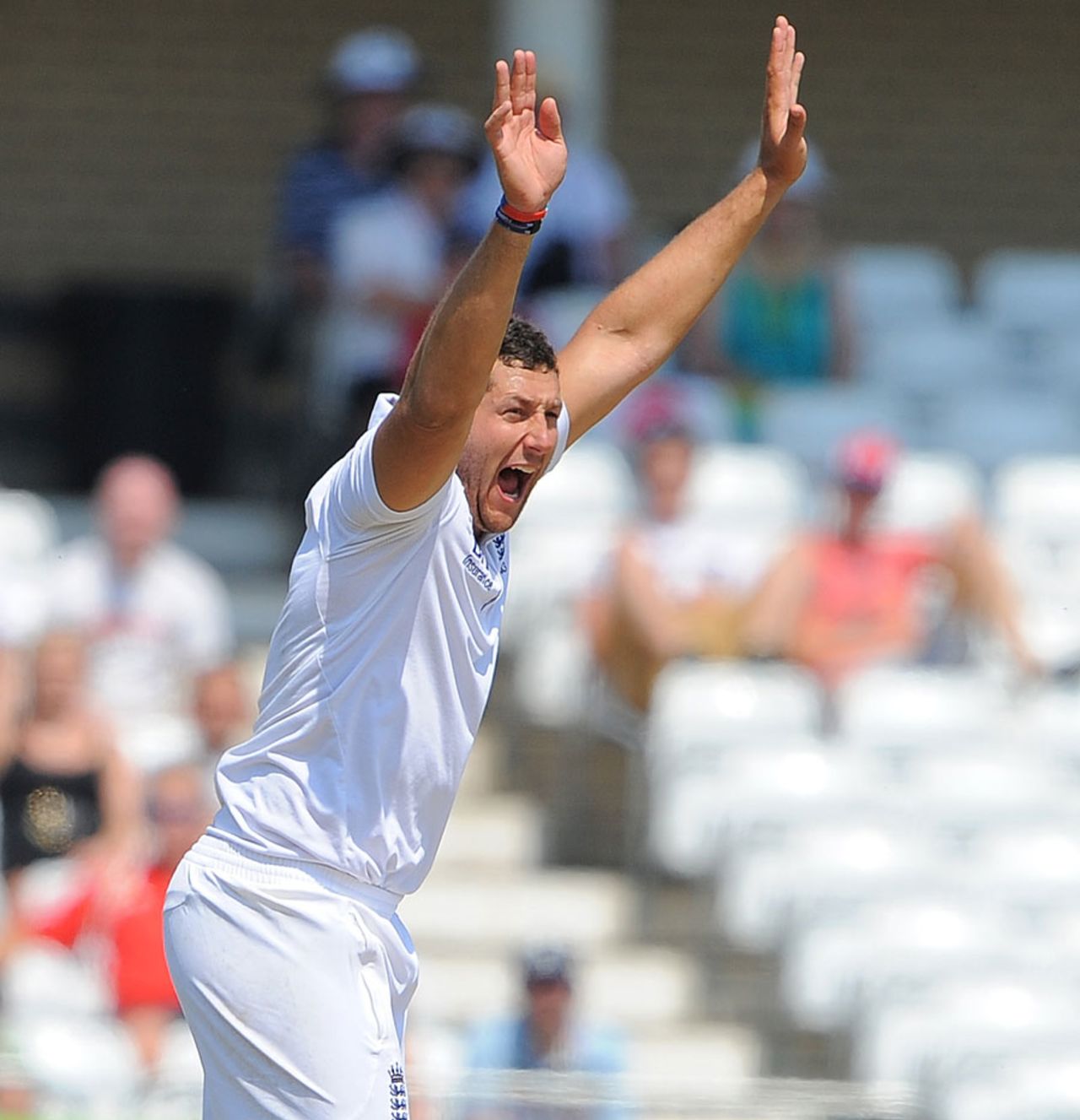 Tim Bresnan took his England record to 13 wins from 13, England v West Indies, 2nd Test, Trent Bridge, 4th day, May 28, 2012